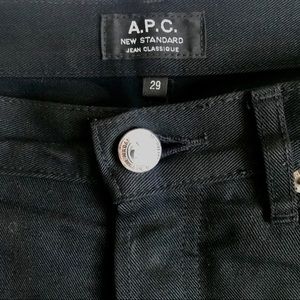 APC New Standard black denim